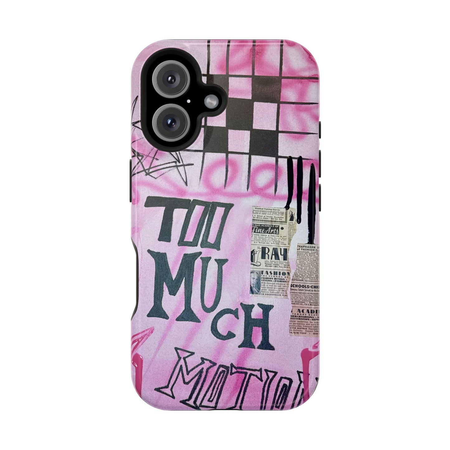 MagSafe "too much motion" airbrush iPhone case