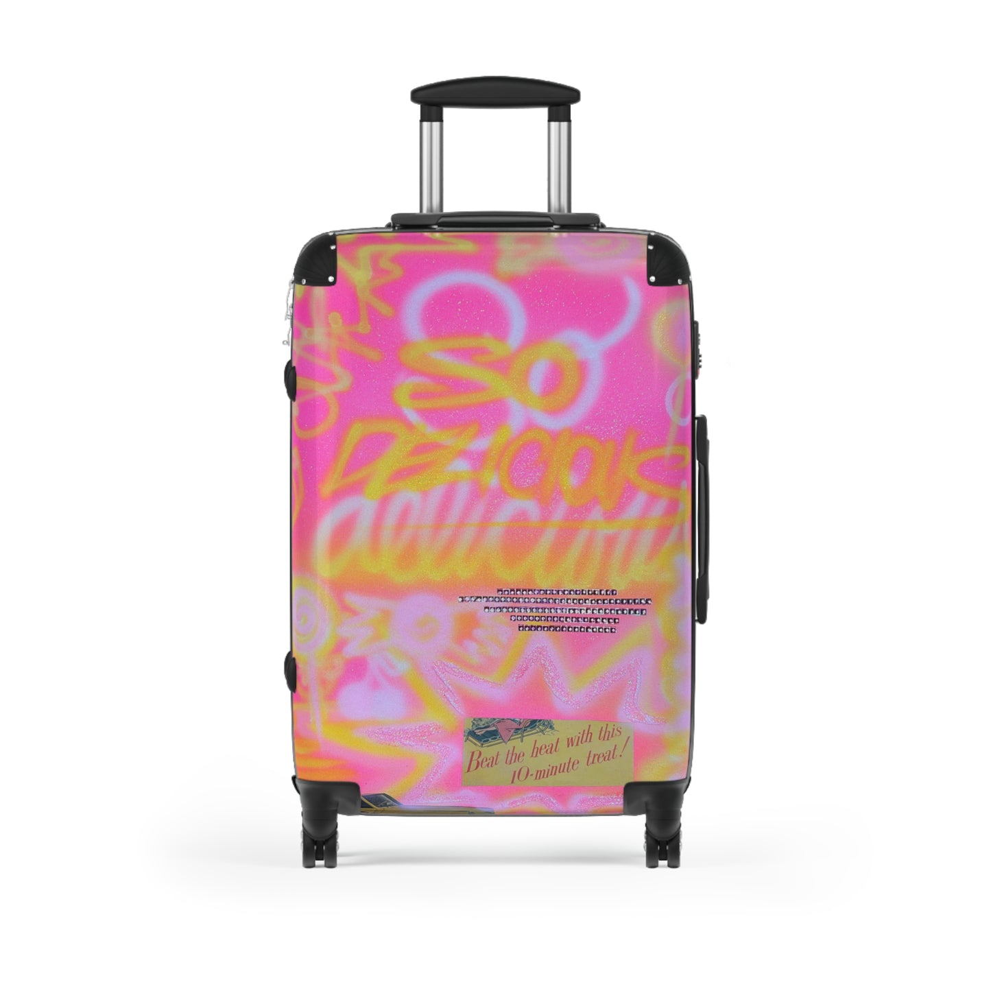 "so delicious" airbrush suitcase