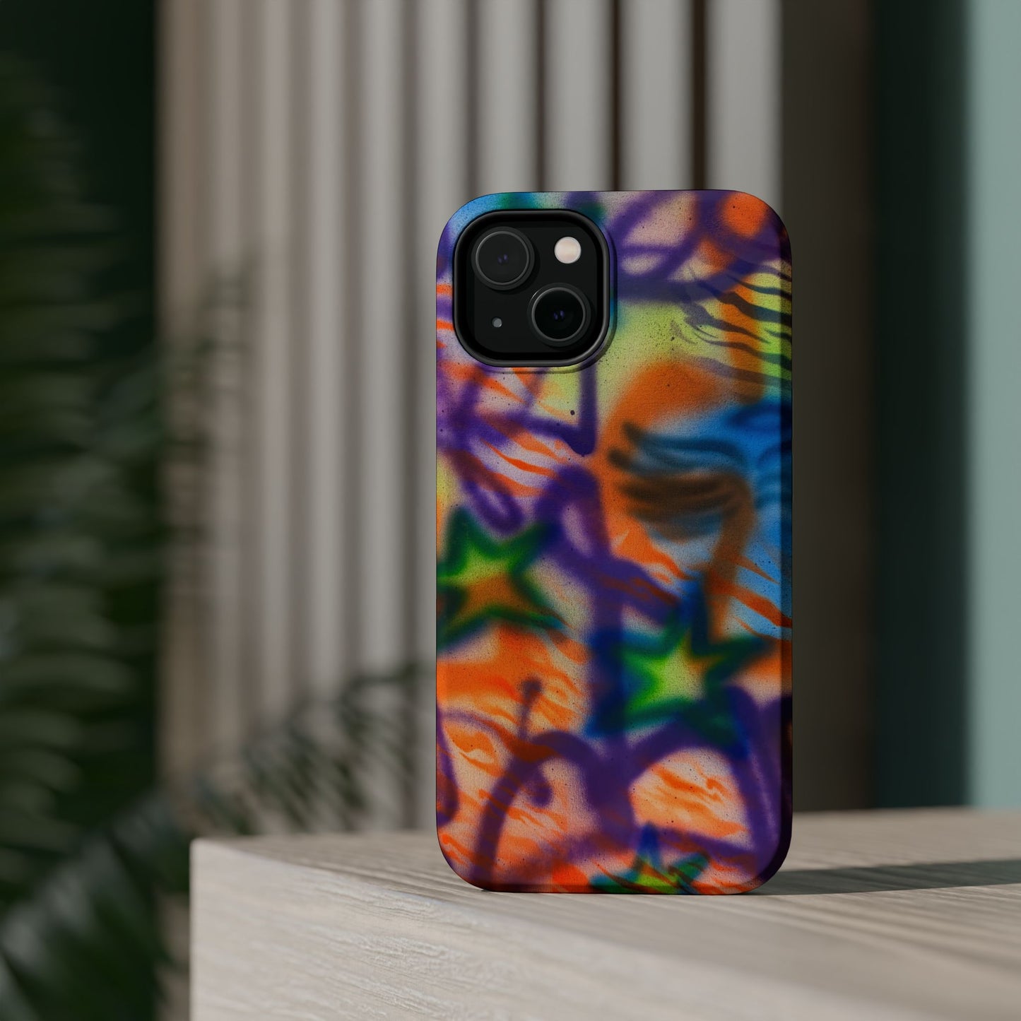 MagSafe "streetwear angel" airbrush iPhone case