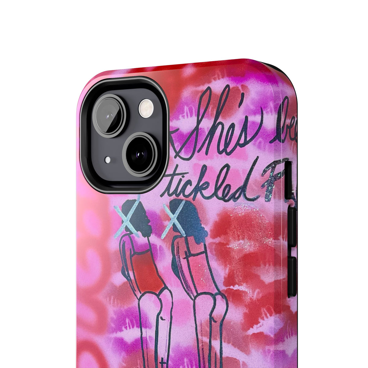 "tickled pink" airbrush iPhone case