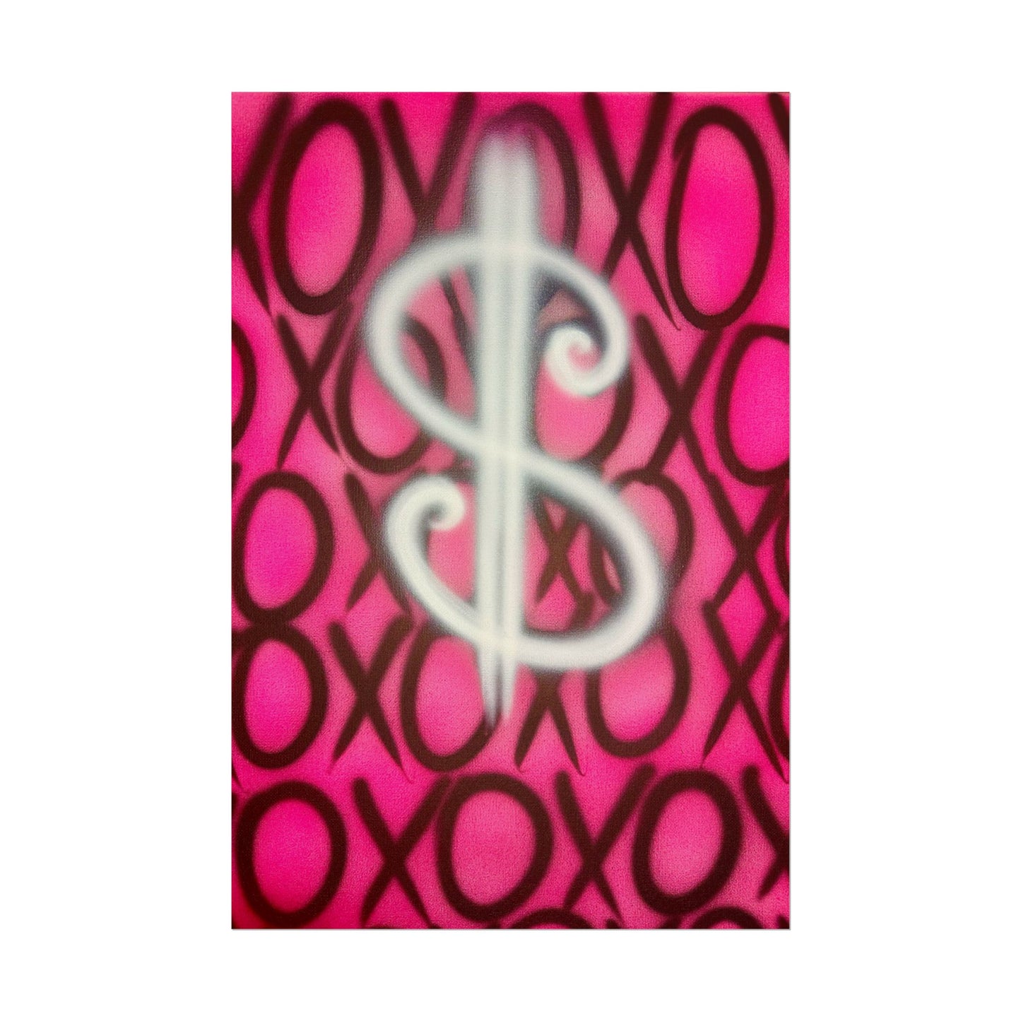 "money dream$" airbrush rolled print