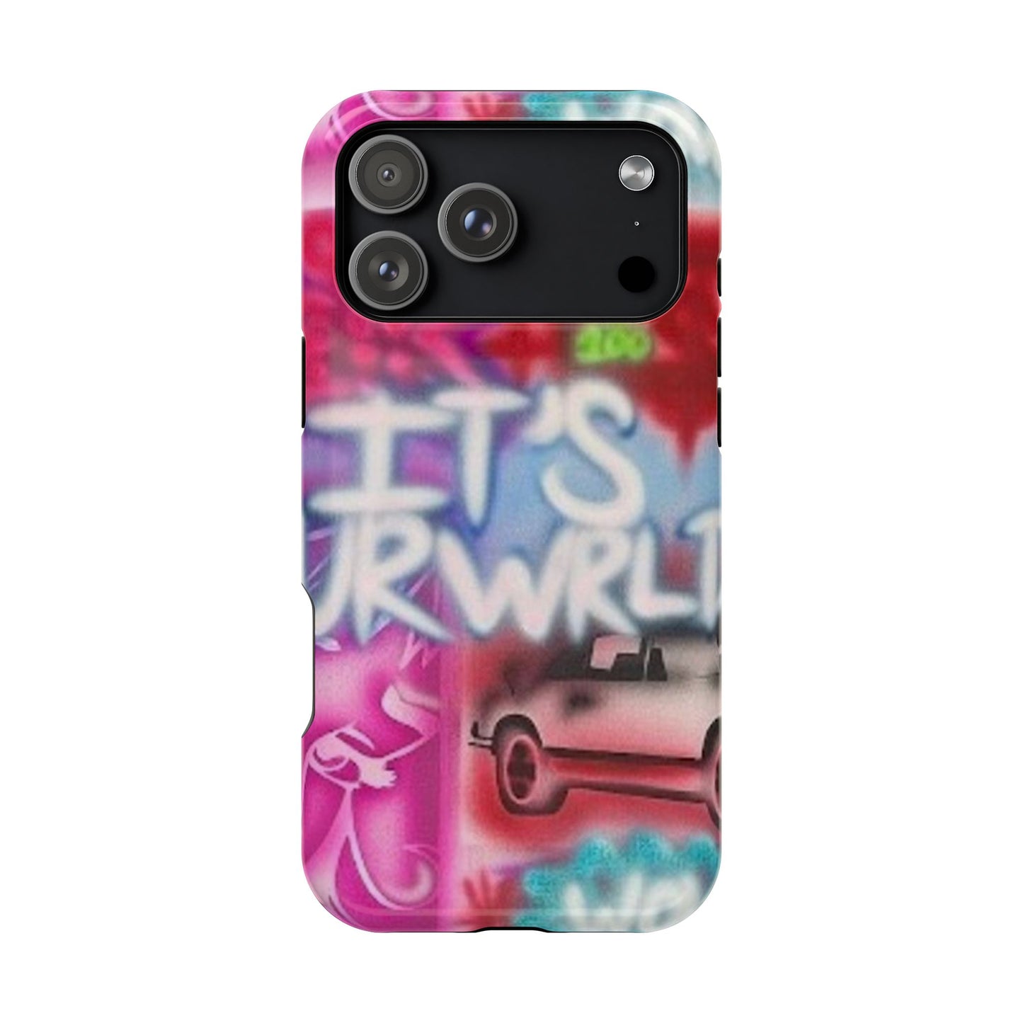 MagSafe „its ur WRLD“ Airbrush iPhone Hülle