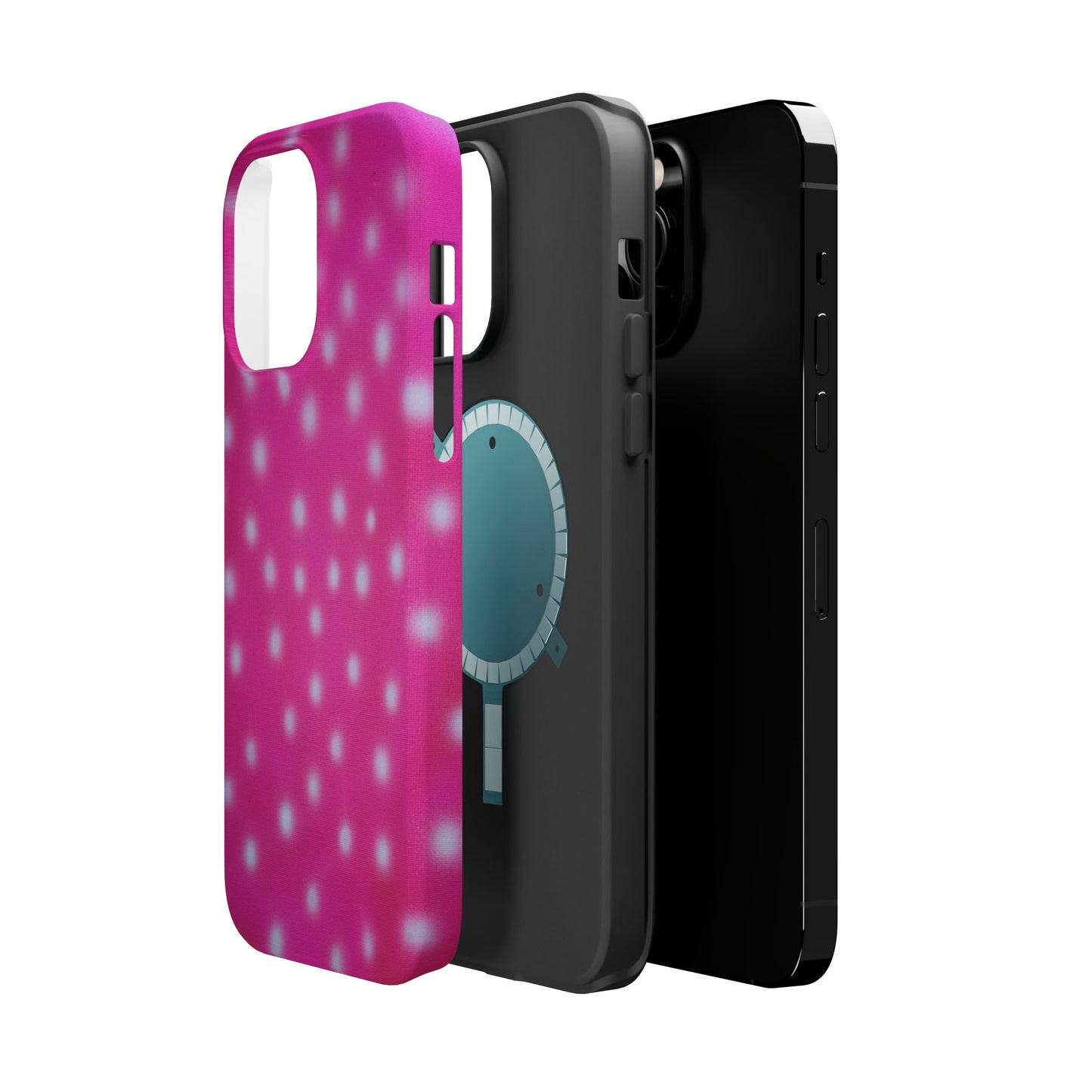 MagSafe "bubblegum polka dot" airbrush iPhone case