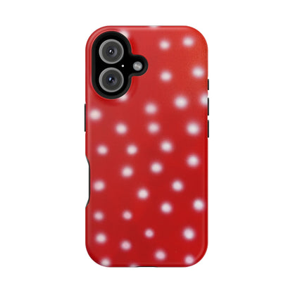 MagSafe "cherry crush polka dot" airbrush iPhone case