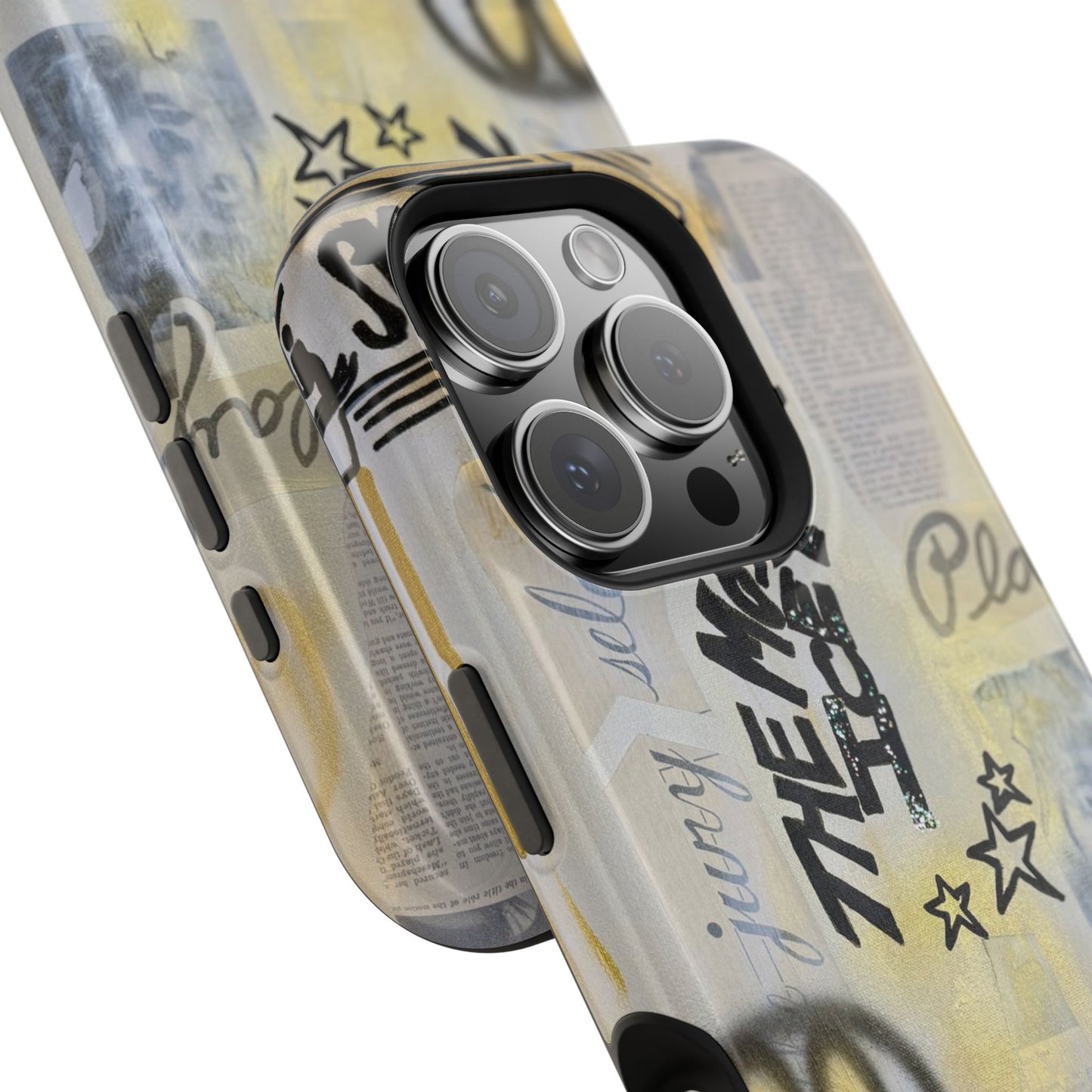 MagSafe "golden glacier" airbrush iPhone case