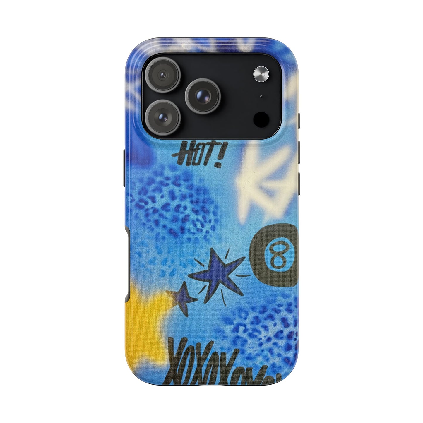 "brilliant blues" airbrush iPhone case