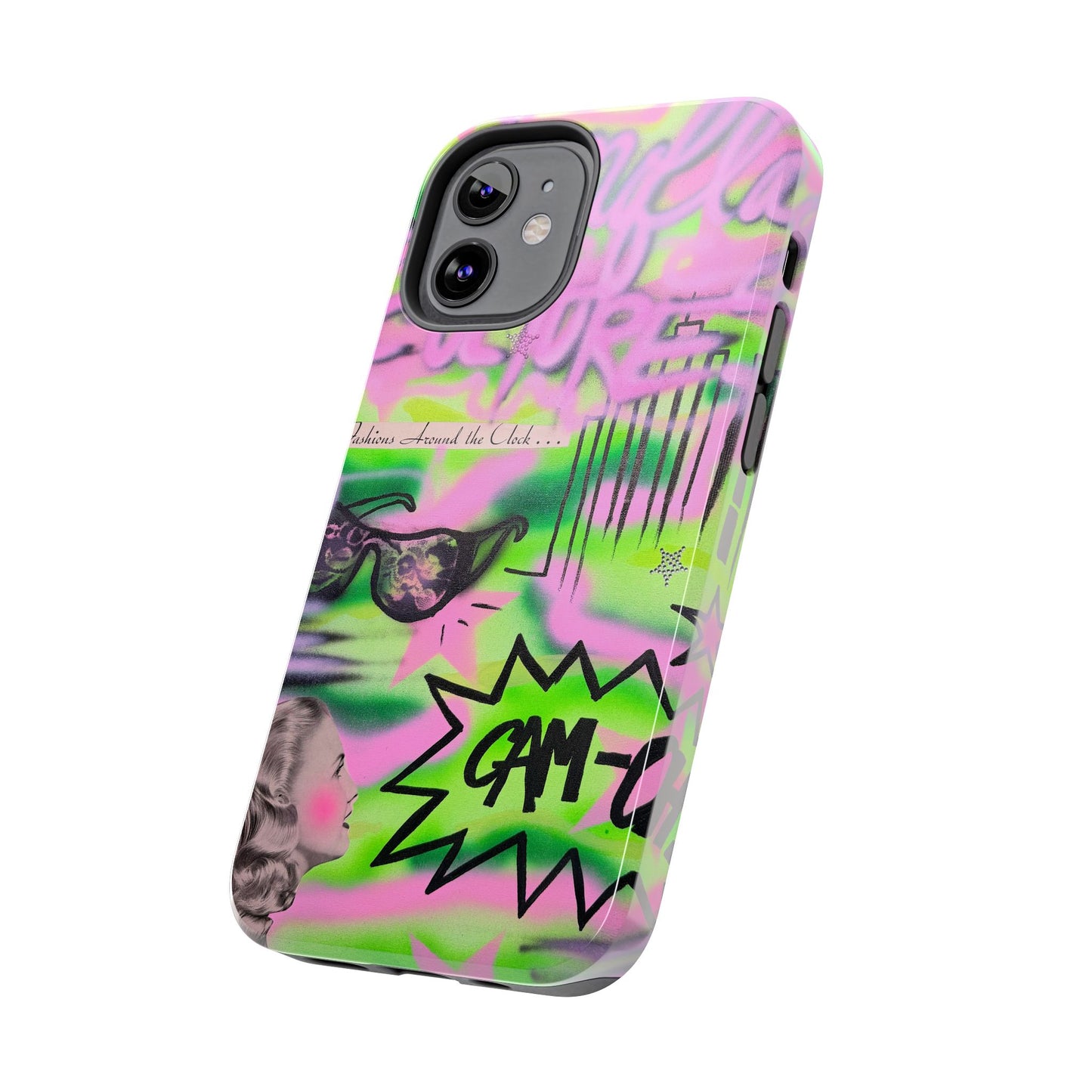 "green camo" airbrush iPhone case