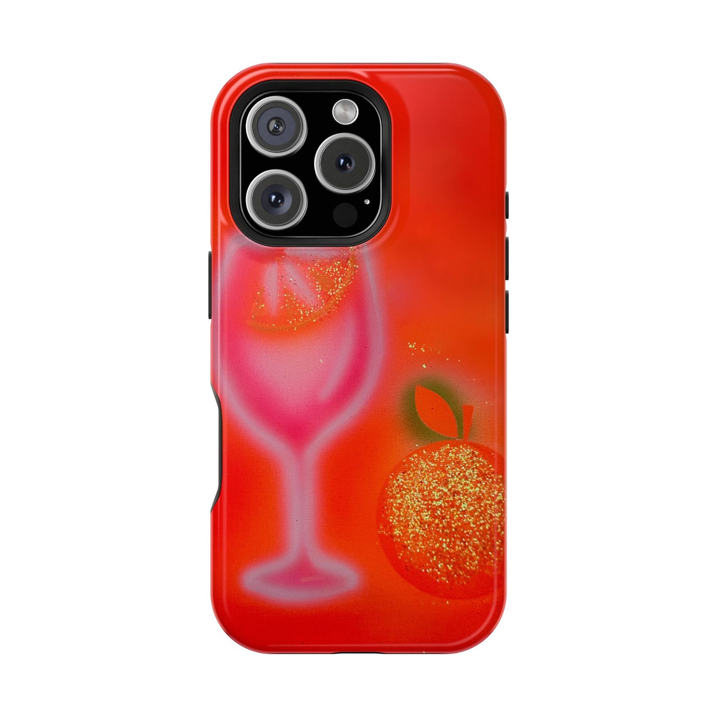MagSafe "aperol spritz" airbrush iPhone case