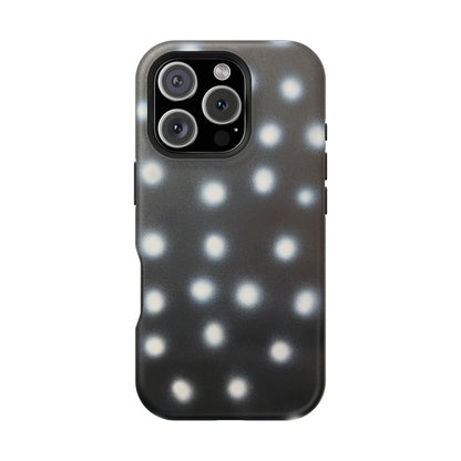MagSafe "coconut noir polka dot" airbrush iPhone case