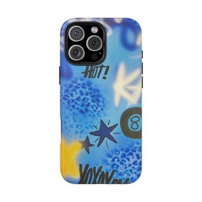 "brilliant blues" airbrush iPhone case