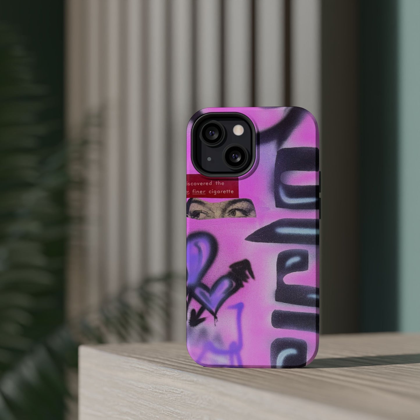 MagSafe "purple princess" airbrush iPhone case