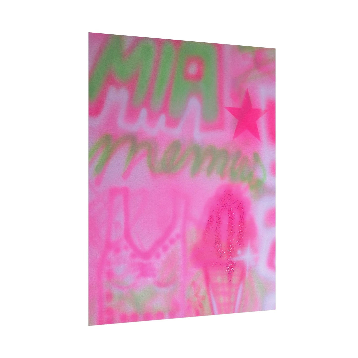 "miami matcha" airbrush rolled print