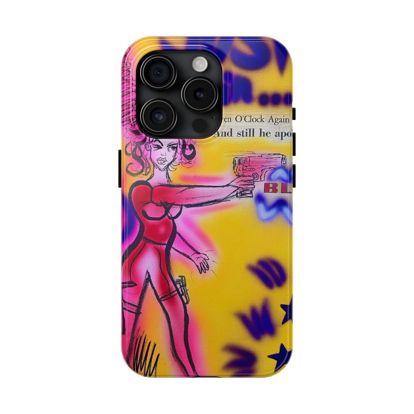 "spiraling thoughts" airbrush iPhone case