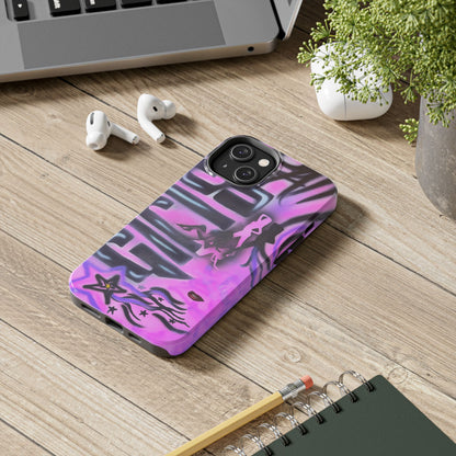 "neon nights" airbrush iPhone case