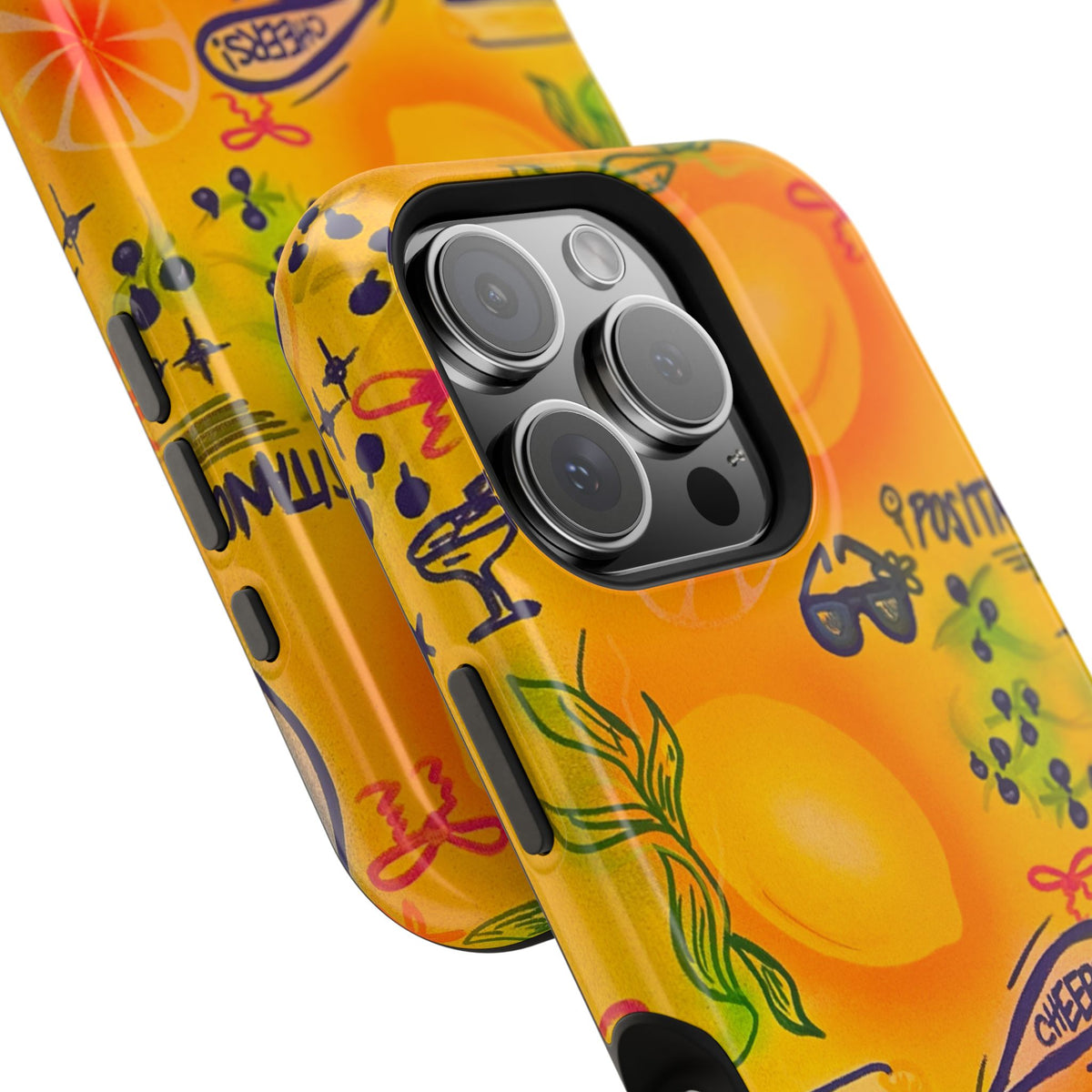 MagSafe Airbrush iPhone Hülle „citrus coastline“