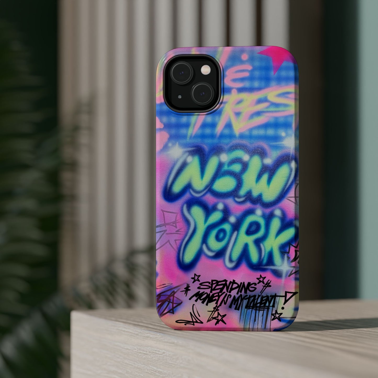 magsafe "spending $$ is my talent" airbrush iPhone case