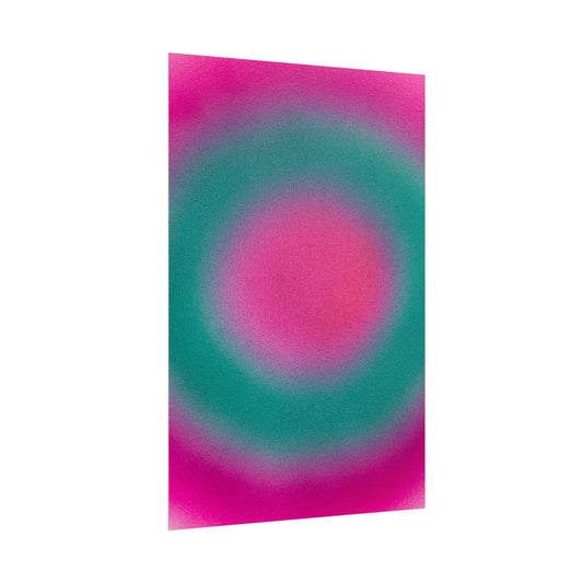 "watermelon swirl" airbrush rolled print