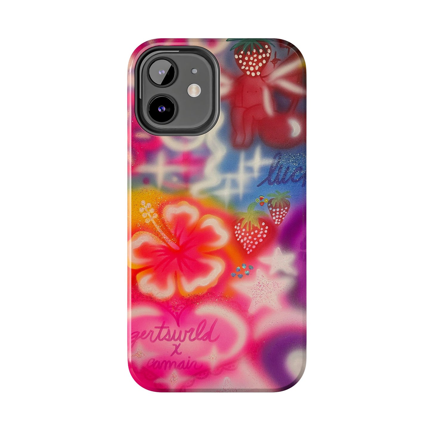 "luck and luv" airbrush iPhone case