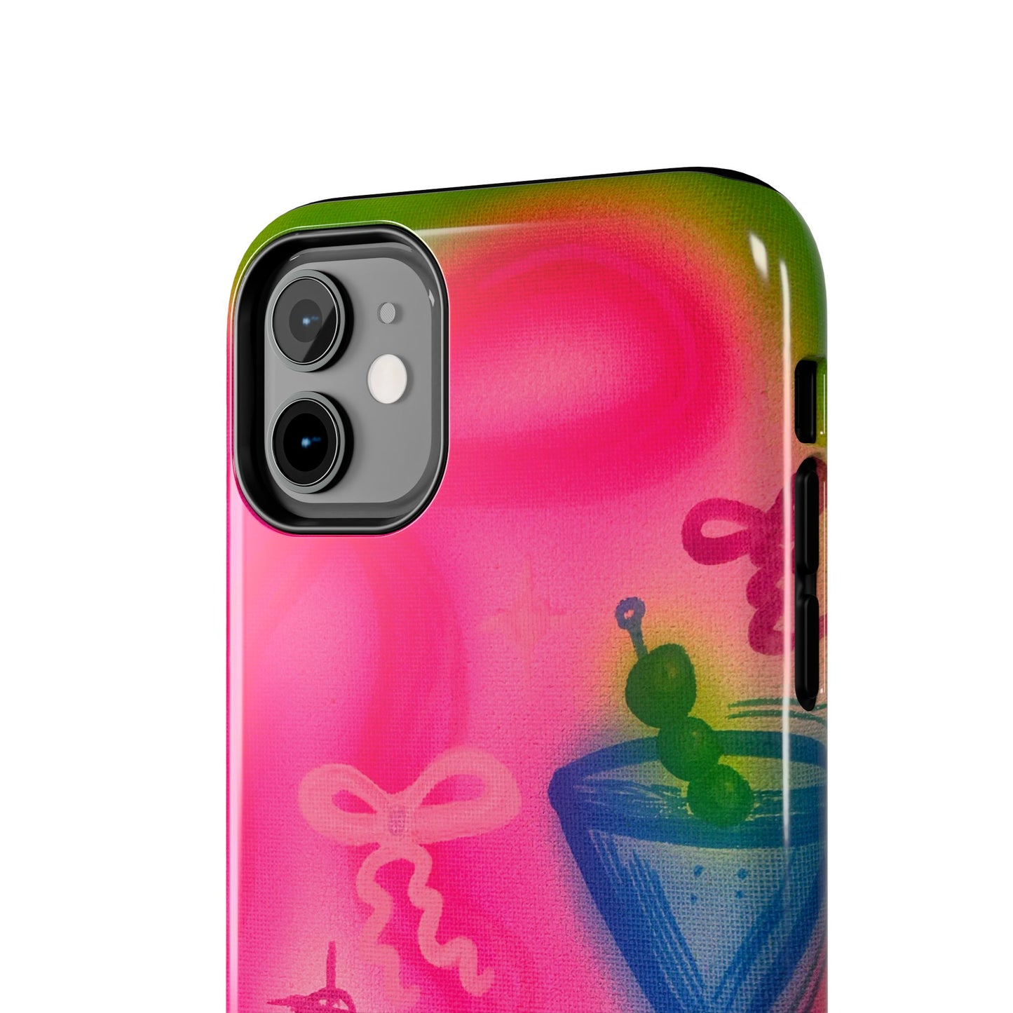 "bow martini" airbrush iPhone case