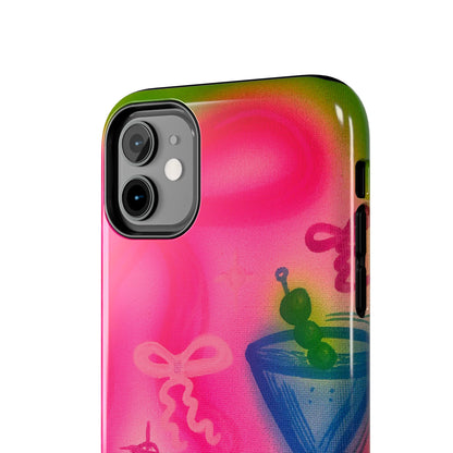 "bow martini" airbrush iPhone case
