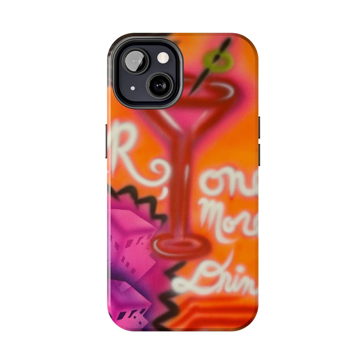"one more drink!" airbrush iPhone case