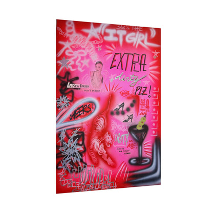 "extra dirty, plz!" airbrush rolled print