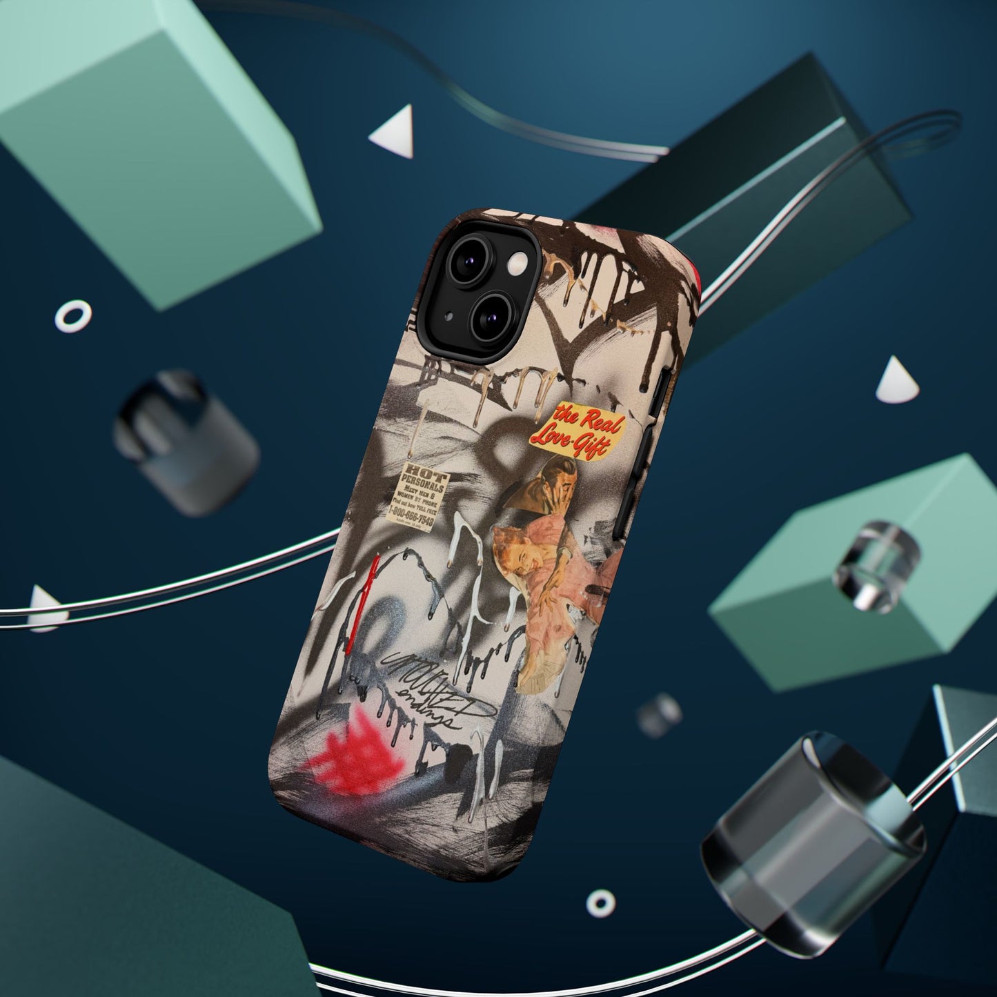 MagSafe "real love" airbrush iPhone case