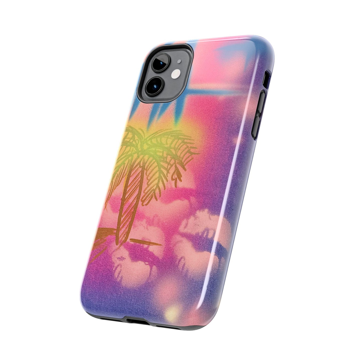 "glowy night" airbrush iPhone case
