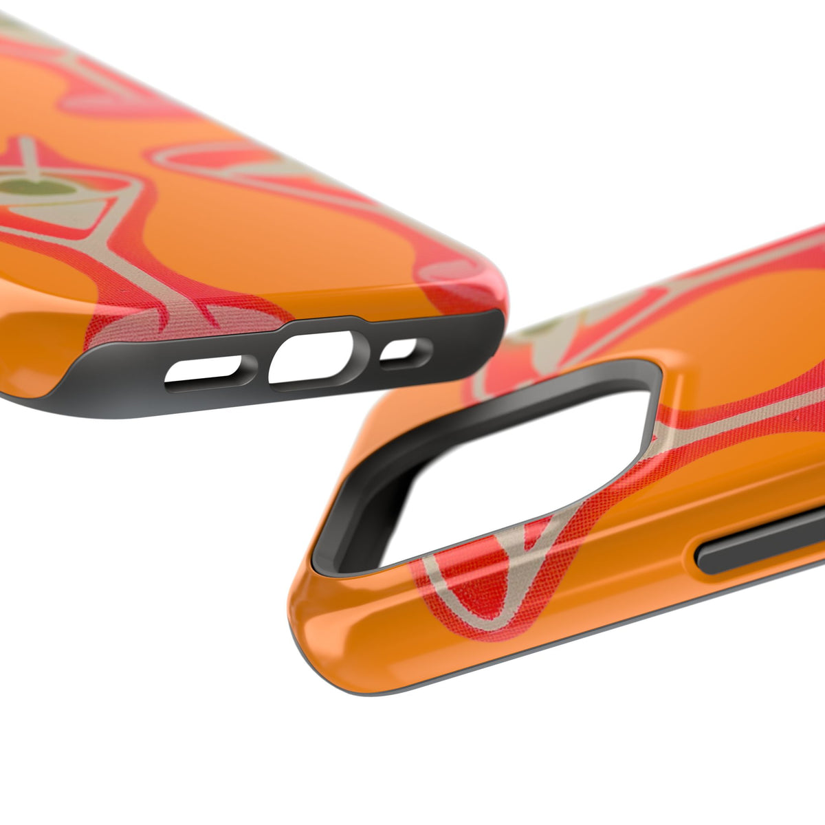 MagSafe "geschüttelt, nicht gerührt" Airbrush iPhone Hülle