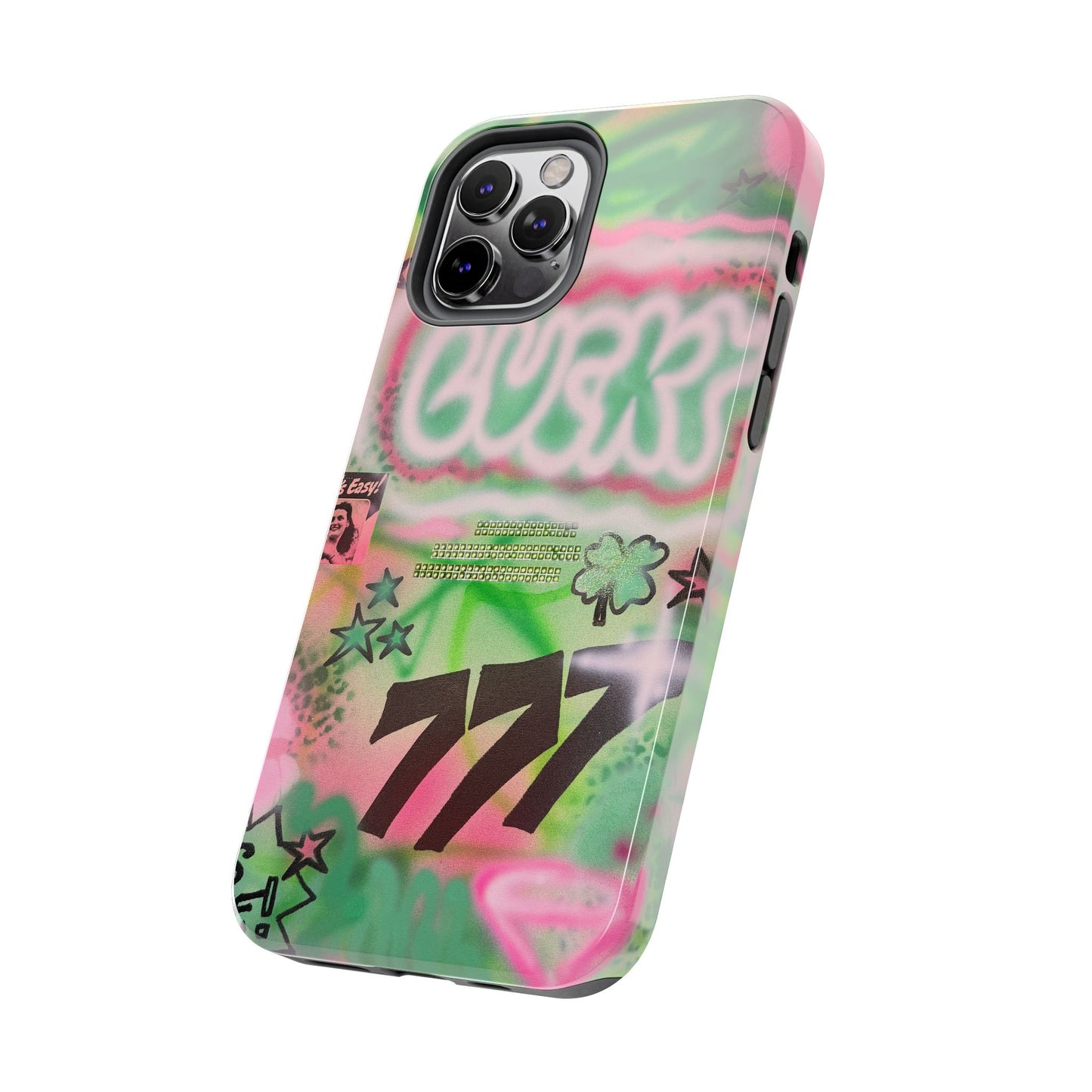 "so lucky" airbrush iPhone case