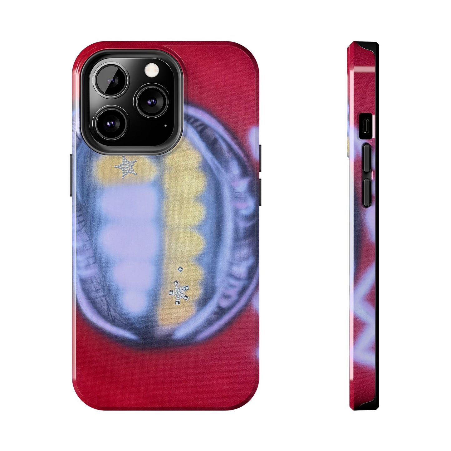 "bite me bling" airbrush iPhone case
