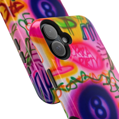 MagSafe "farbenfrohes Chaos" Airbrush-iPhone-Hülle