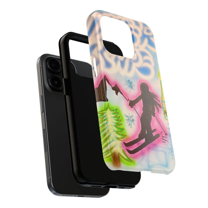 "winter escape" airbrush iPhone case
