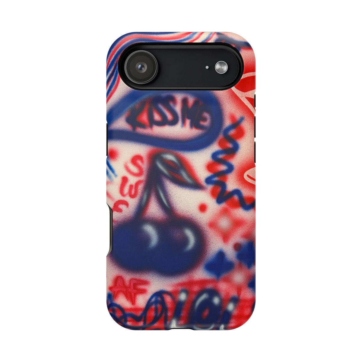 MagSafe „Kiss me“ Airbrush iPhone-Hülle