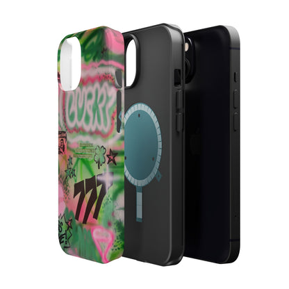 MagSafe "so lucky" airbrush iPhone case