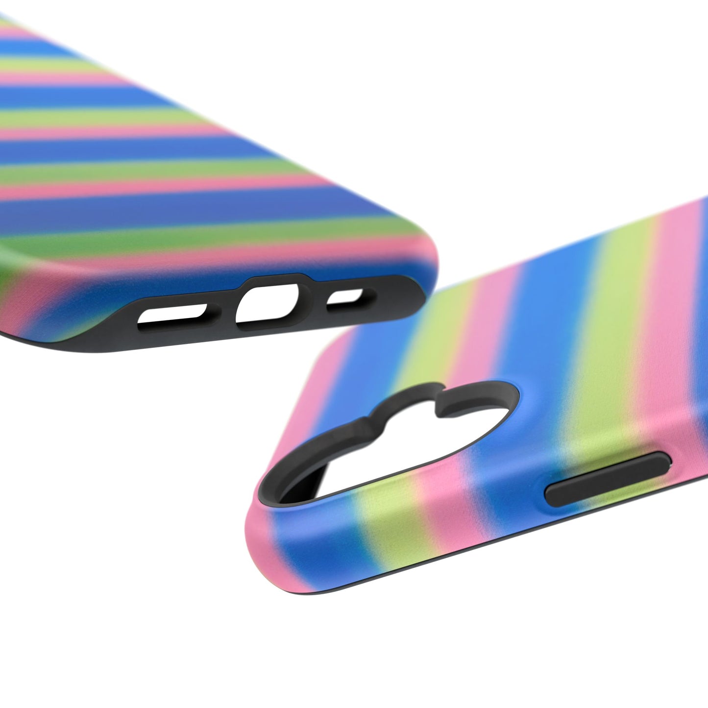 MagSafe "sherbet stripes" airbrush iPhone case