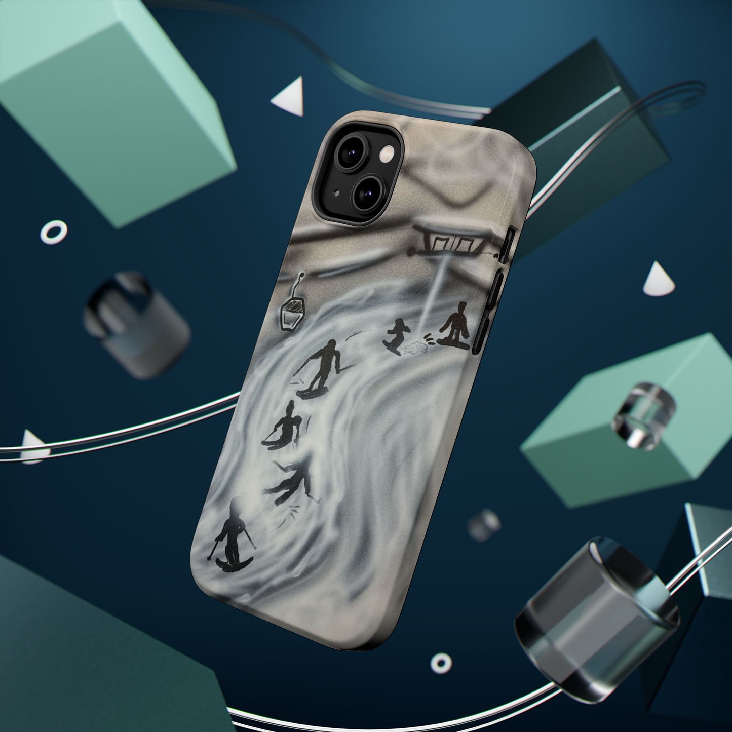 MagSafe "arctic avalanche" airbrush iPhone case
