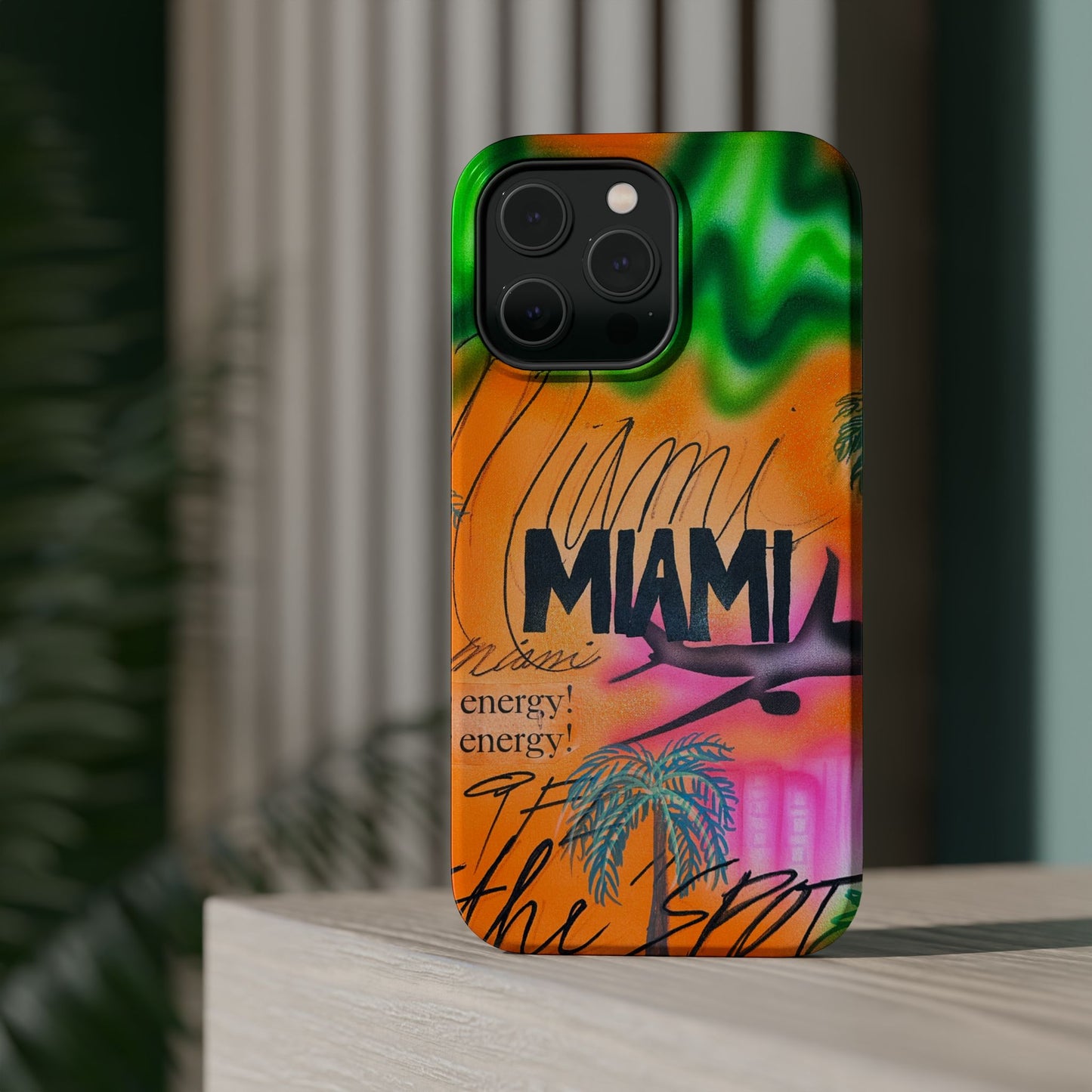 MagSafe "miami, fl" Airbrush iPhone Hülle