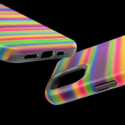 MagSafe "colorful stripes" airbrush iPhone case