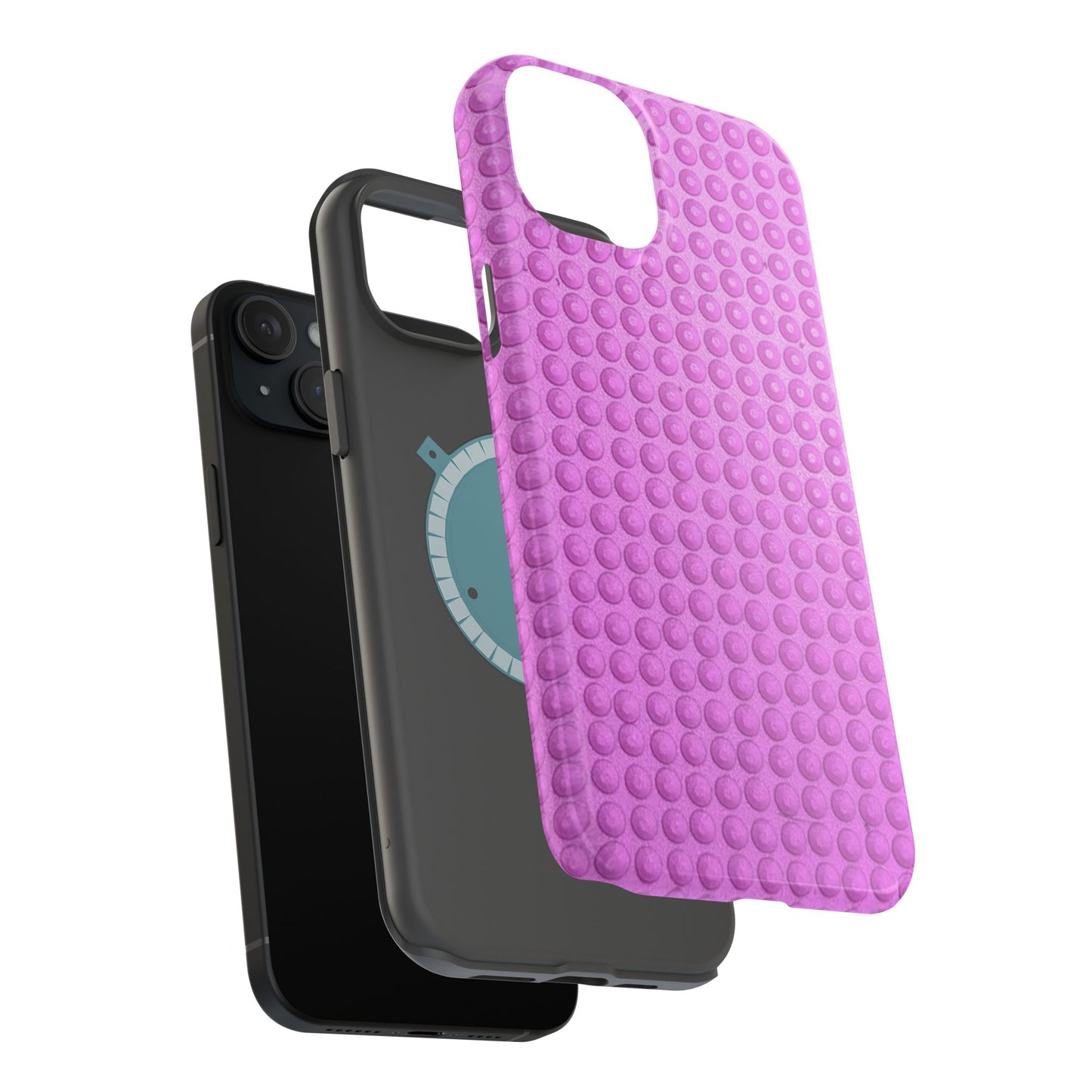 MagSafe "pink studs" airbrush iPhone case