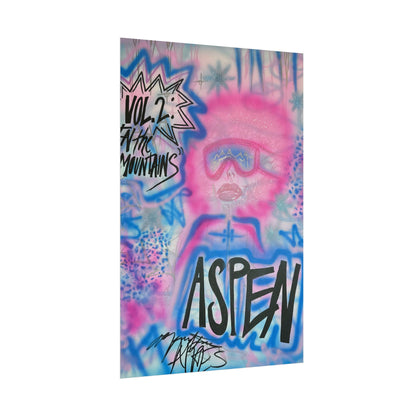 "aspen aspirations" airbrush rolled print
