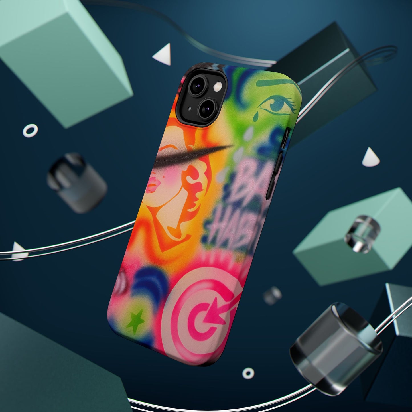 MagSafe „schlechte Angewohnheiten“ Airbrush iPhone Hülle