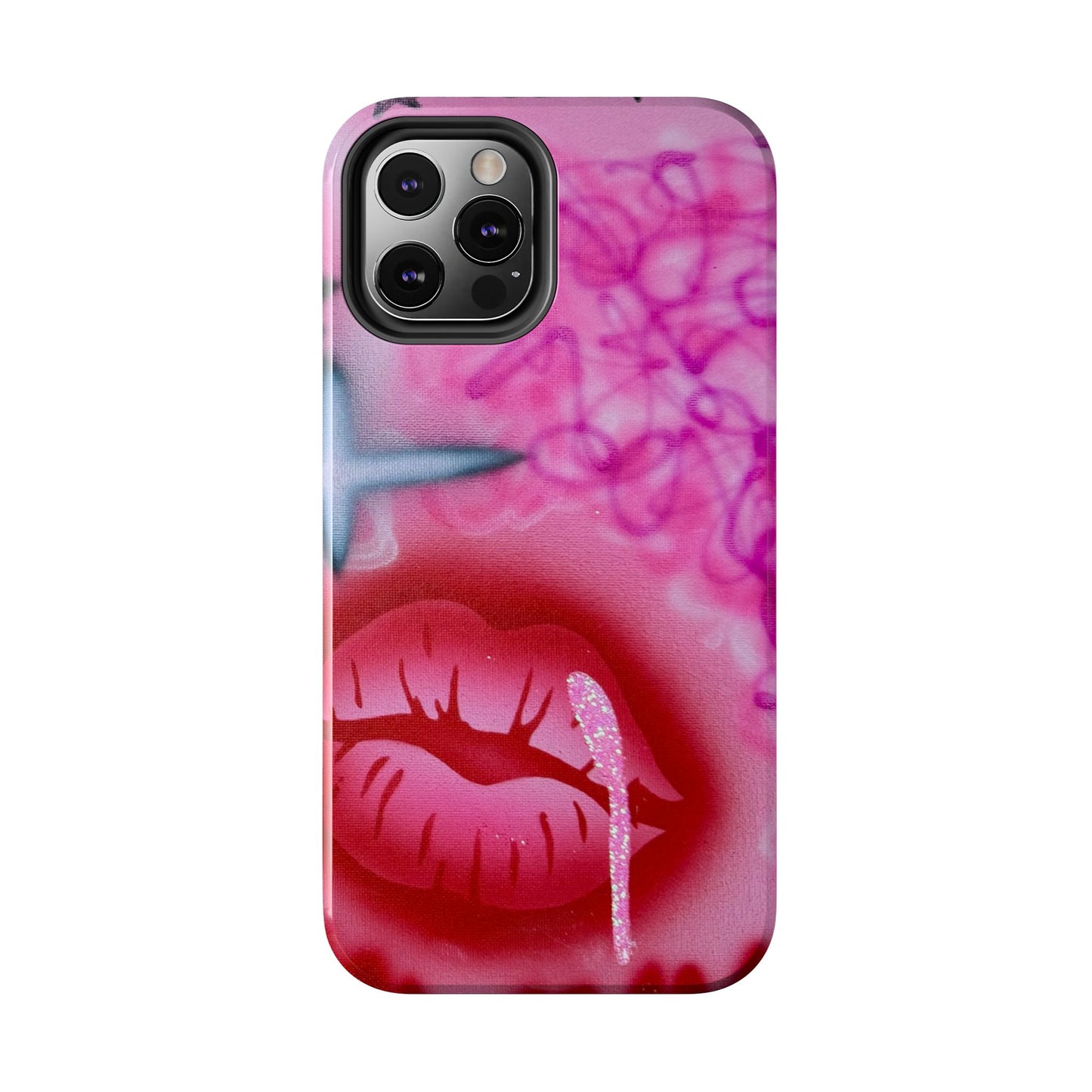 "glitter aura" airbrush iPhone case