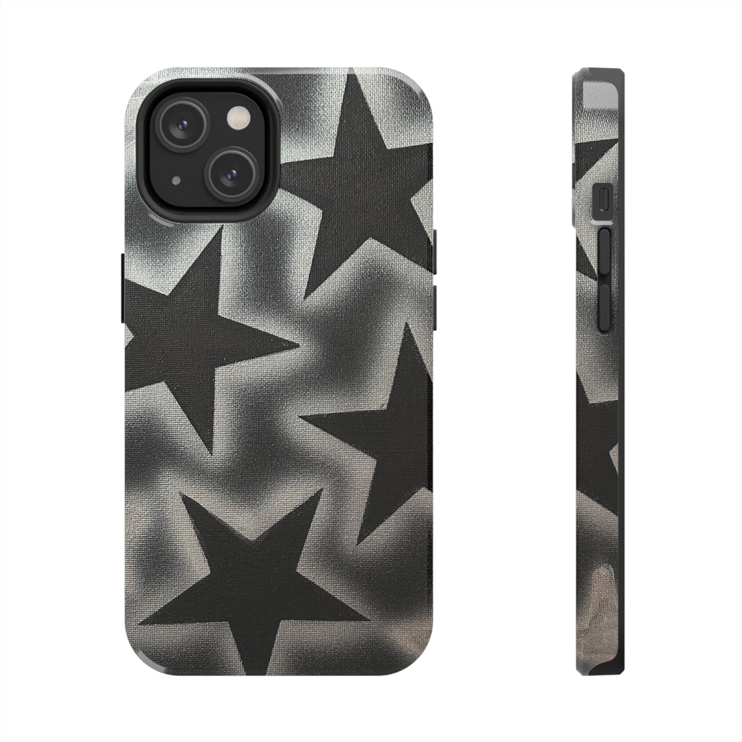 "chrome stars" airbrush iPhone case