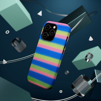 MagSafe "sherbet stripes" airbrush iPhone case