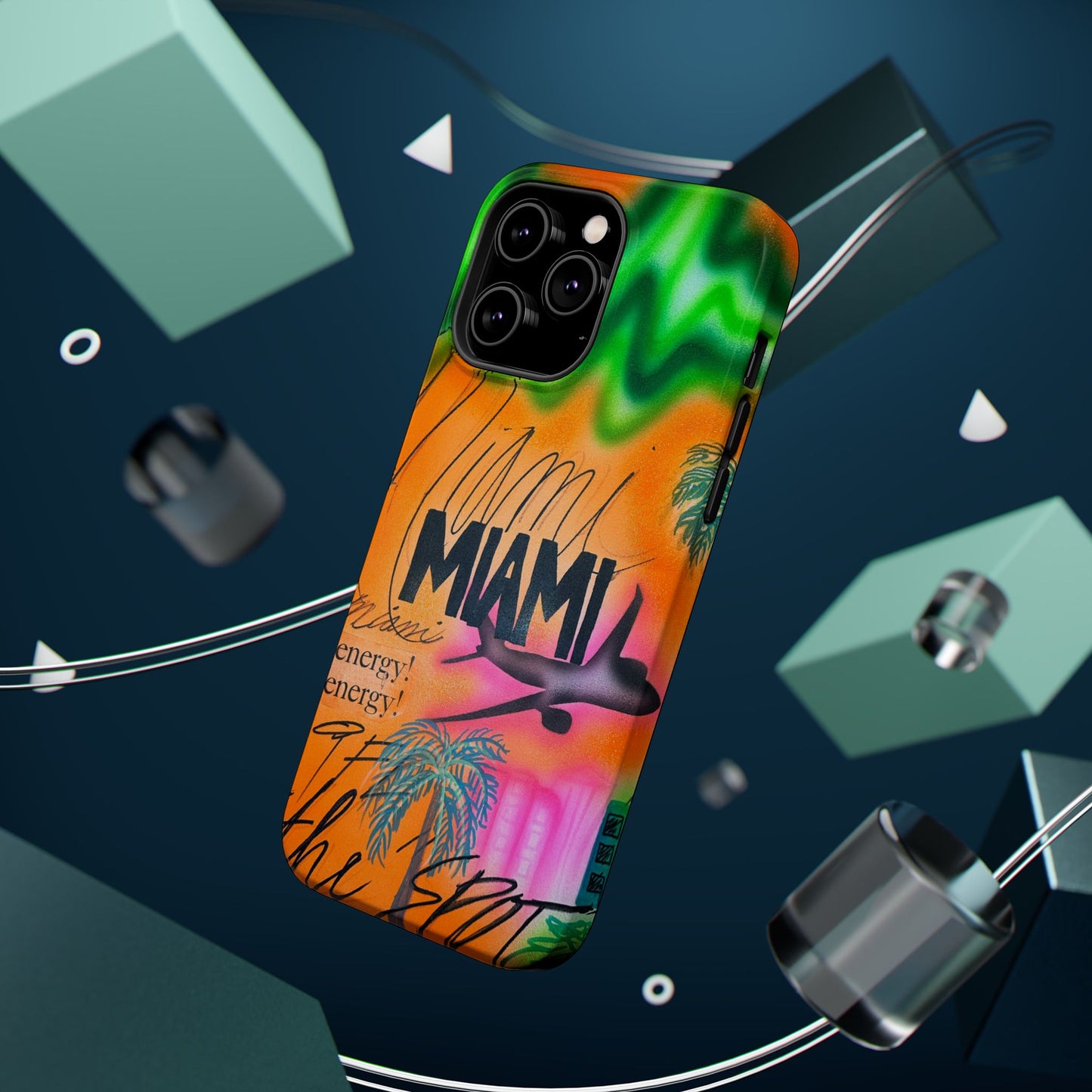 MagSafe "miami, fl" Airbrush iPhone Hülle