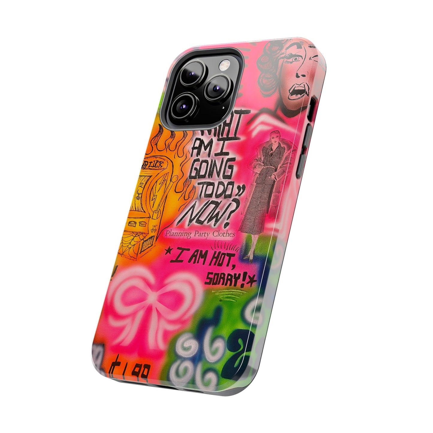 "out of luck" airbrush iPhone case