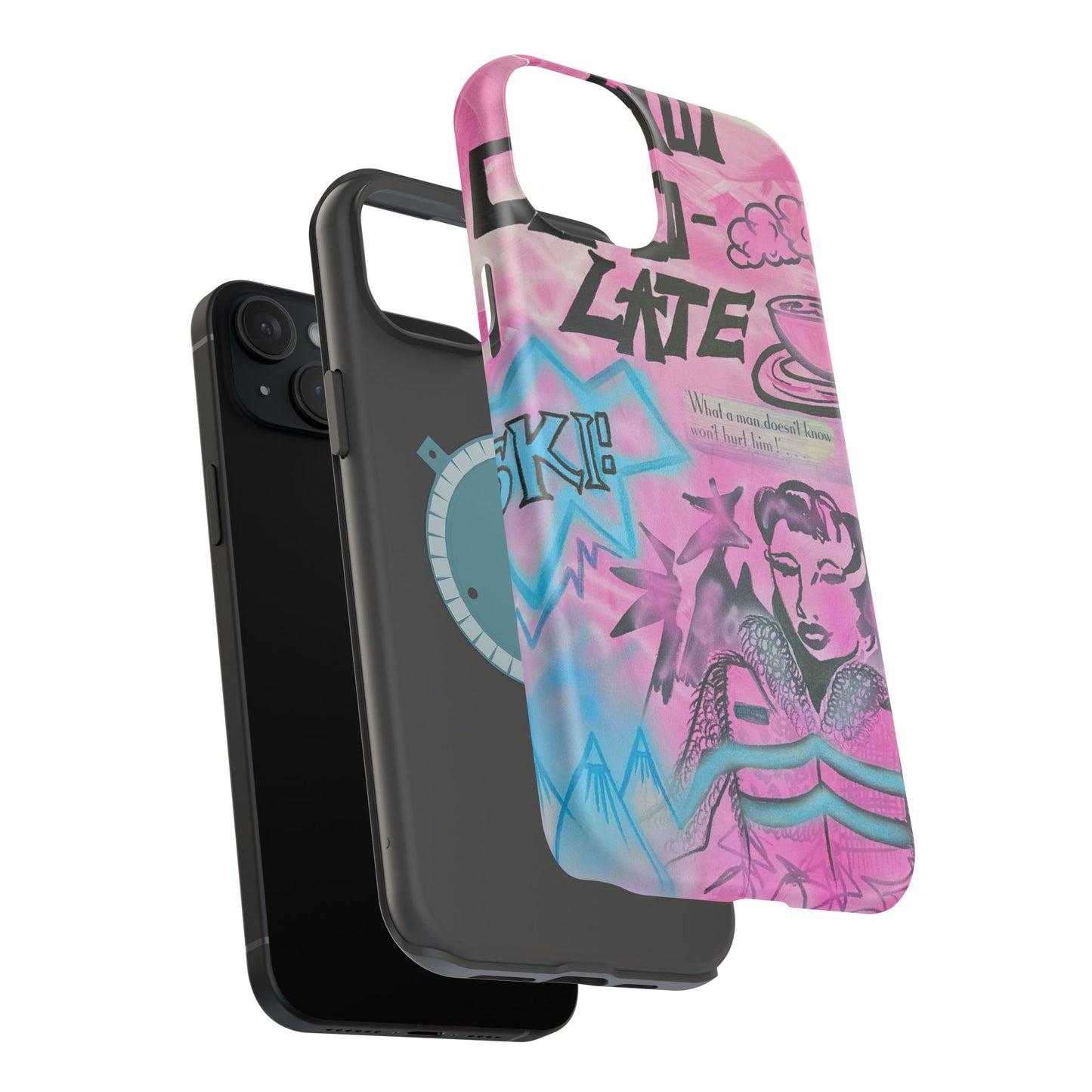MagSafe "avant le ski" airbrush iPhone case