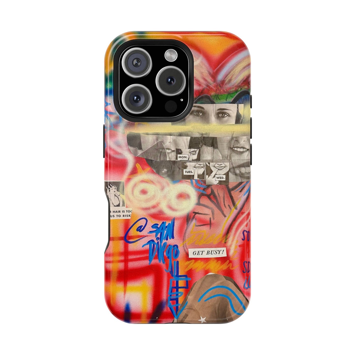 MagSafe Limited Edition "Get Busy" Airbrush iPhone Hülle