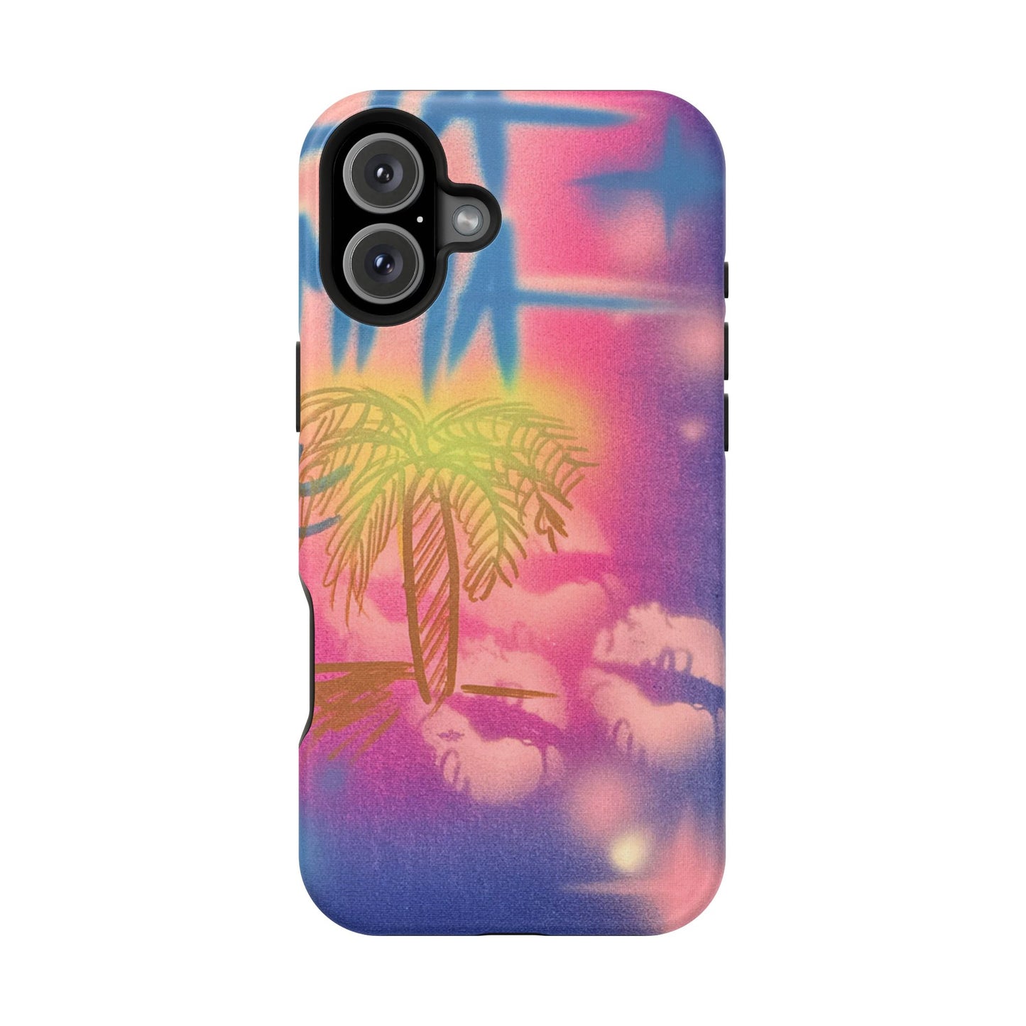 MagSafe "glowy night" airbrush iPhone case